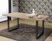 Esstisch >TABLES< Gestell Metall schwarz, Sonoma Eiche Dekor - 180x74,7x90cm (BxHxT)