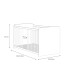 Babybett >WINNIE< Liegefläche 70x140cm, Sonoma Eiche / Weiss - 75,8x80,5x144,4cm (BxHxT)
