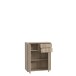 Kommode >TEMPRA2< 2 Türen, 2 Schübe, Sonoma Eiche Dekor - 73,7x85,5x34,8cm (BxHxT)