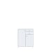 Kommode >TEMPRA2< 2 Türen, 2 Schübe, in Weiss - 73,7x85,5x34,8cm (BxHxT)