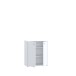 Kommode >TEMPRA2< 2 Türen, 2 Böden, in Weiss - 73,7x85,5x34,8cm (BxHxT)