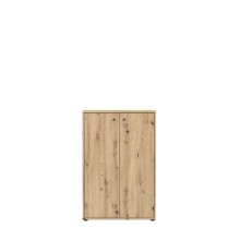 Hochkommode >TEMPRA2< 2 Türen, 2 Böden, in Artisan Eiche Dekor - 73,7x111,1x34,8cm (BxHxT)