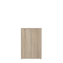 Hochkommode >TEMPRA2< 2 Türen, 2 Böden, Sonoma Eiche Dekor - 73,7x111,1x34,8cm (BxHxT)
