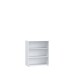 Regal >TEMPRA2< 2 Böden, in Weiss - 73,7x85,5x34,8cm (BxHxT)