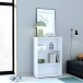Regal >TEMPRA2< 2 Böden, in Weiss - 73,7x111,1x34,8cm (BxHxT)