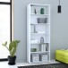 Regal >TEMPRA2< 5 Böden, in Weiss - 73,7x197,5x34,8cm (BxHxT)