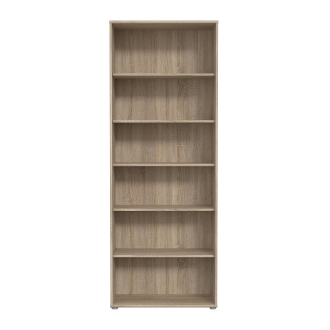 Bücherregal >TEMPRA2< 5 Böden, in Sonoma Eiche Dekor - 73,7x197,5x34,8cm (BxHxT)
