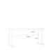 Schreibtisch >TEMPRA2< in Sonoma Eiche Dekor - 144x72x72cm (B/H/T)