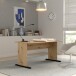 Schreibtisch >TEMPRA2< in Artisan Eiche Dekor - 144x72x72cm (B/H/T)