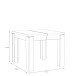 Kulissen-Esstisch >DINING< ausziehbar bis 180cm, Schlammeiche Dekor - 90/180x75,9x90,4cm (B/H/T)