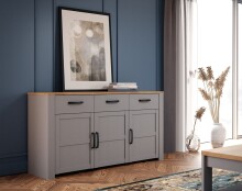 Sideboard >BOHOL< 3 Üren, 3 Schübe,...
