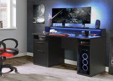 Gamingtisch >TEZAUR< LED-Wechselbeleuchtung,...