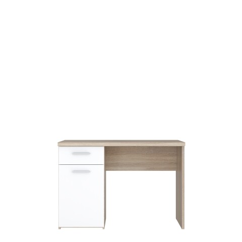 Schreibtisch >WINNIE> Sonoma Eiche Dekor / weiss - 110x76,3x60cm B/H/T