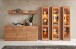 Standvitrine >Nature One< 1 Tür, mit LED, FSC, Kernbuche teilmassiv - 43x203x40cm (B/H/T)