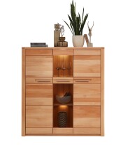 Highboard >Nature One< 3 Türen, mit LED, FSC,...