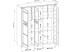 Highboard >Nature One< 3 Türen, mit LED, FSC, Kernbuche teilmassiv - 127x137x40cm (B/H/T)