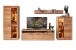 Wohnwand >Nature One< 4-teilig, mit LED, FSC, in Kernbuche teimassiv - 390x203x45cm (B/H/T)