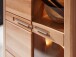 Wohnwand >Nature One< 3-teilig, mit LED, FSC, in Kernbuche teimassiv - 310x203x45cm (B/H/T)