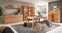 Regal >Nature One< Schublade, mit LED, FSC, in Kernbuche teilmassiv - 43x203x40cm (B/H/T)