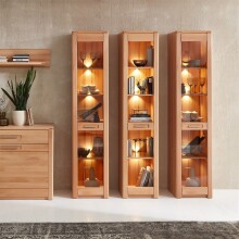 Regal >Nature One< Schublade, mit LED, FSC, in Kernbuche teilmassiv - 43x203x40cm (B/H/T)