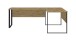Eckschreibtisch >Amanda< in Artisan Eiche Optik - 223 x 77 x 73 cm (B/H/T)