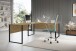 Eckschreibtisch >Amanda< in Artisan Eiche Optik - 223 x 77 x 73 cm (B/H/T)