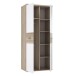 Kleiderschrank >WINNIE< in Sonoma Eiche / Weiss - 79,9x188,6x52,7cm (BxHxT)