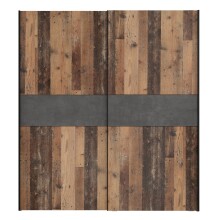 Kleiderschrank >WINNIE< in Old Wood Vintage /...