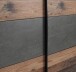 Kleiderschrank >WINNIE< in Old Wood Vintage / Betonoptik Dunkelgrau - 170,3 x 190,5 x 61,2 cm