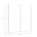Kleiderschrank >WINNIE< in Sonoma Eiche / Weiss - 170,3x190,5x61,2cm (BxHxT)