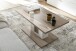 Couchtisch >SANTERNO< in Viking Ecihe Dekor / Soft White - 95x45x55 (BxHxT)