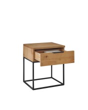 Nachtkommode >Seppo< in Nadelholz massiv, Massivholz - 45x52x40cm (BxHxT)