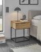 Nachtkommode >Seppo< in Nadelholz massiv, Massivholz - 45x52x40cm (BxHxT)