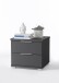 Nachtkommode >Smilla< in Graphit, Melamin - 46x43x42cm (BxHxT)