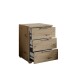 Nachtkommode >Smilla< in Artisan Eiche, Melamin - 46x61x42cm (BxHxT)