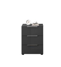 Nachtkommode >Sean< in Anthrazit, - 45x61x40 cm...
