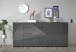 Kommode >Sean< in Anthrazit, - 226x99x40 cm ( BxHxT)