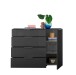 Kommode >Sean< in Anthrazit, - 135x99x40 cm (BxHxT)