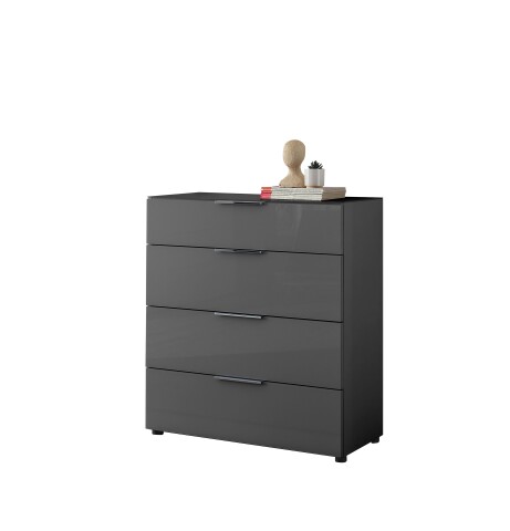 Kommode >Sean< in Anthrazit, - 90x99x40 cm (BxHxT)