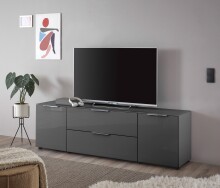 TV-Lowboard >Sean< in Anthrazit, - 180x55x40 cm (BxHxT)