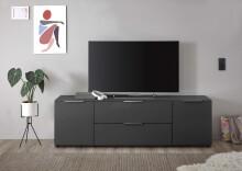 TV-Lowboard >Sean< in Anthrazit, - 180x55x40 cm (BxHxT)