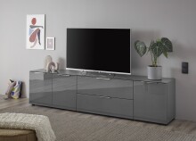 TV-Lowboard >Sean< in Anthrazit, - 226x55x40 cm (BxHxT)