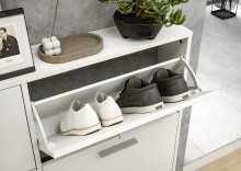 Schuhkipper >See< in Weiß, Melaminbeschichtet - 59x169x17cm (BxHxT)