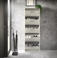 Schuhkipper >See< in Weiß, Melaminbeschichtet - 59x169x17cm (BxHxT)