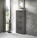 Schuhkipper >See< in Anthrazit, Melaminbeschichtet - 59x136x17cm (BxHxT)