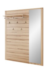 Garderoben-Set >Nature One< 3-teilig, soft-close, FSC-Kernbuche teilmassiv - 209x201x40cm (B/H/T)
