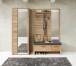 Garderoben-Set >Nature One< 3-teilig, soft-close, FSC-Kernbuche teilmassiv - 209x201x40cm (B/H/T)