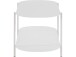 Couchtisch >Stig< in Weiß, Metall - 100x45x50cm (BxHxT)