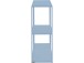 Bücherregal >Vilde< in Blau, Metall - 100x80x30cm (BxHxT)
