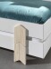 Stapelbett >Moldulo< 2er Set, Lattenrost, weiss lackiert - je 203,6x27,5x93,8cm (BxHxT)